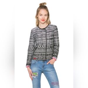 Desigual A Theory of Fun Full Zip Blazer Tapestry Jacket
